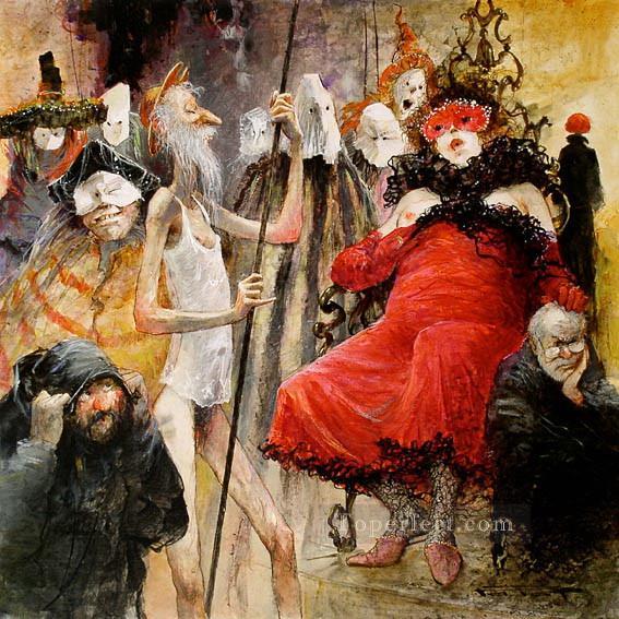 Don Quichotte Mascarade MP Modern Oil Paintings